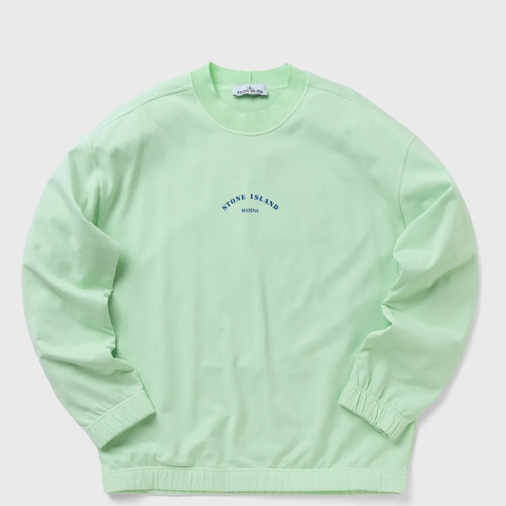 Stone Island Men's Green Crewneck